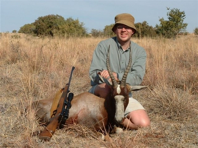 Cobus with Blesbok at Kokanje